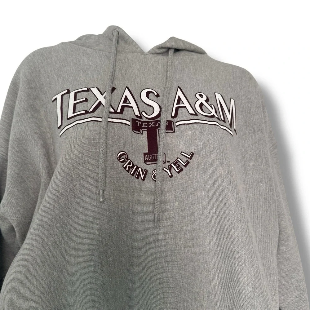 Vintage Texas A&M Champion Reverse Weave sweatshirt size XL Hoodie 90s College - Picture 2 of 7